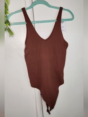 ✨ NWT Abercrombie & Fitch Ribbed Bodysuit | Soft A&F Collection | Brown 🤎✨